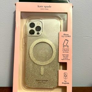 NWT Kate Spade Glitter case for iPhone 12/iPhone 12Pro MagSafe